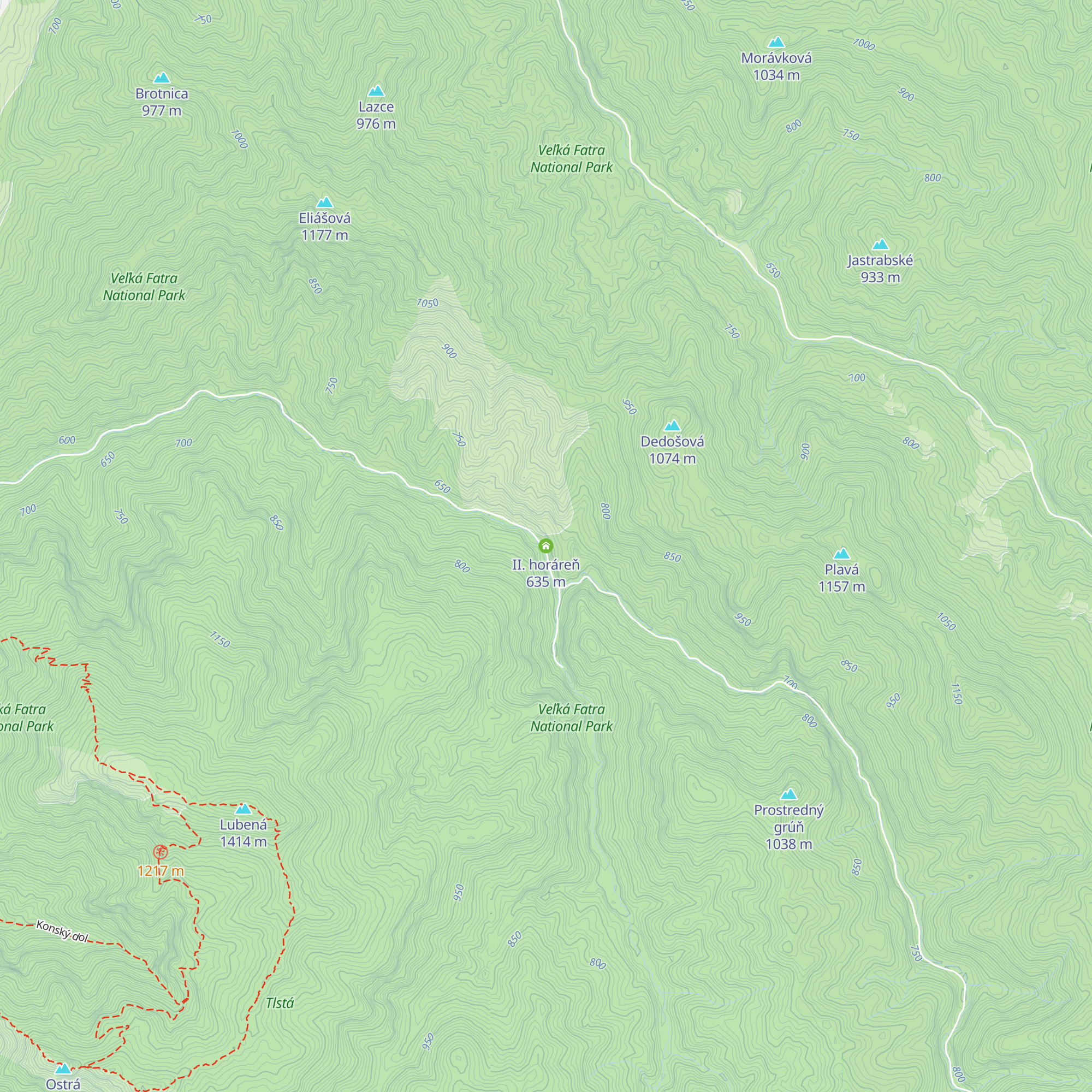 II. horáreň map