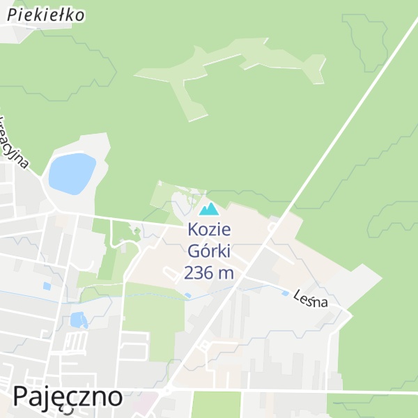 Map of Kozie Górki