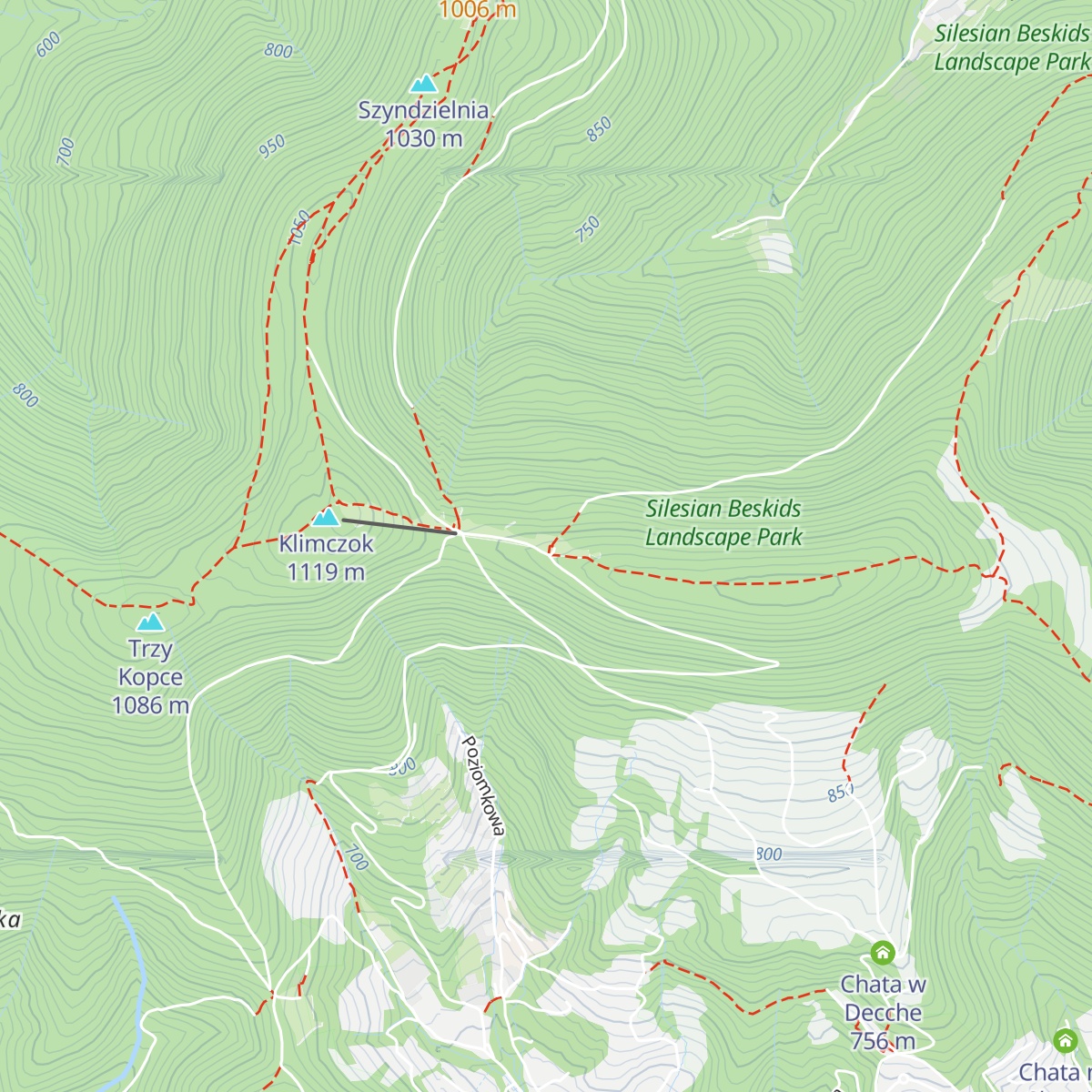 Schronisko PTTK Klimczok map