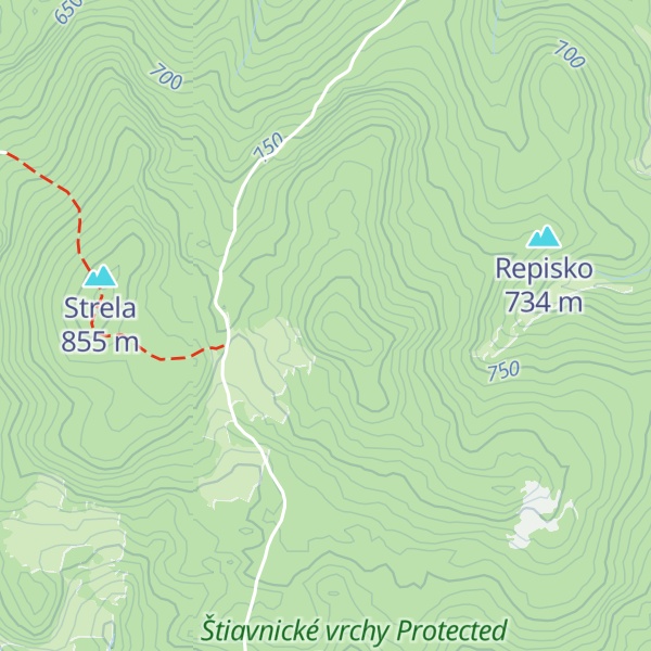 Map of Tri kamene