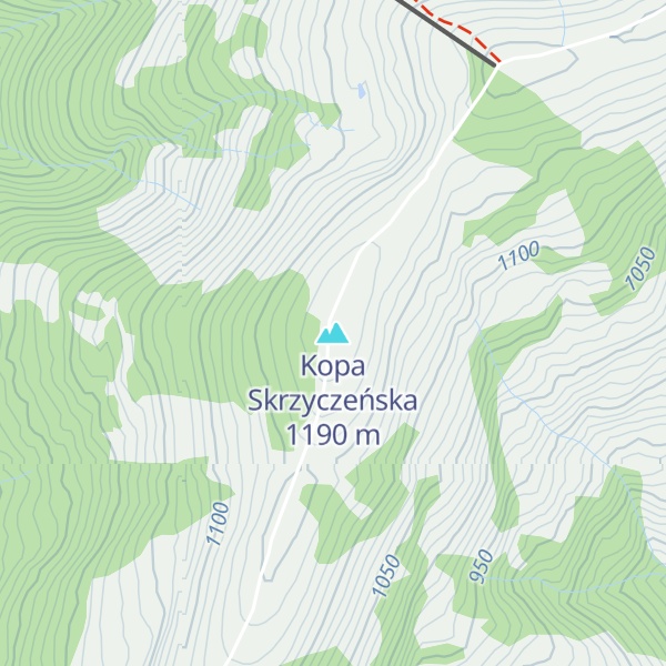 Map of Kopa Skrzyczeńska
