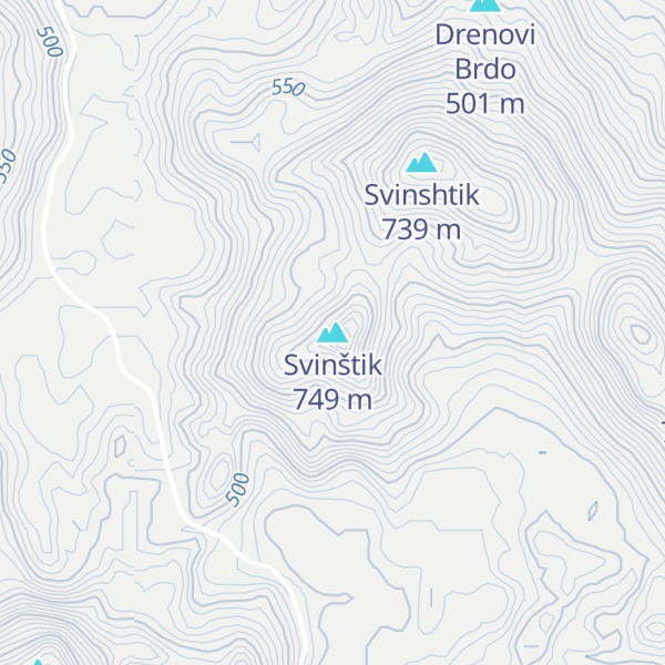 Map of Svinštik