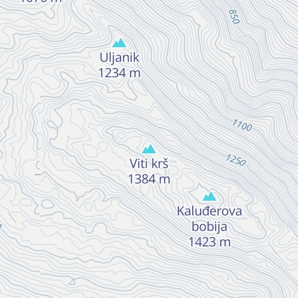 Map of Viti krš