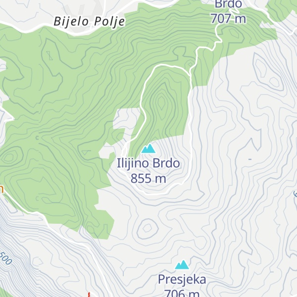 Map of Ilijino Brdo
