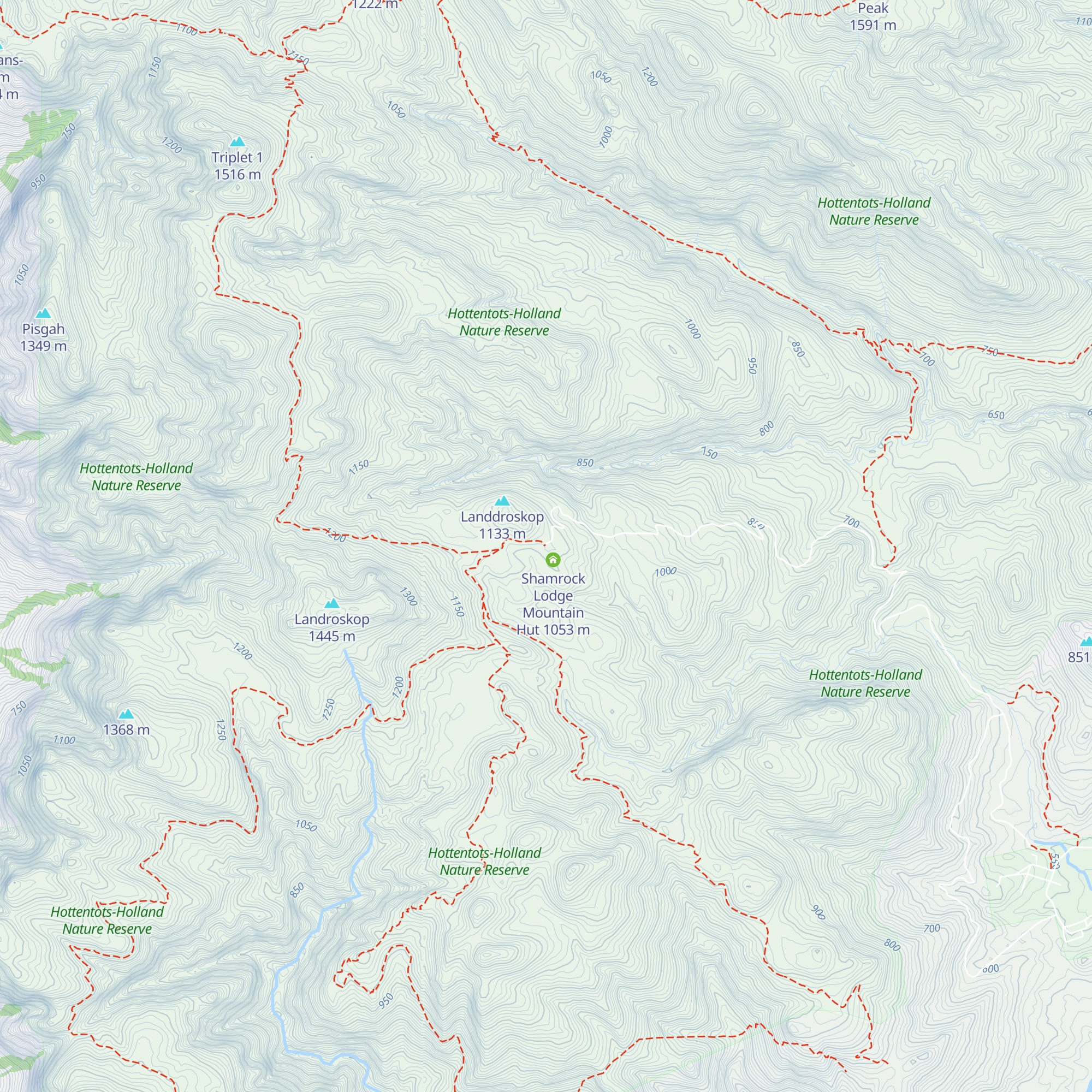 Landroskop Mountain Hut map
