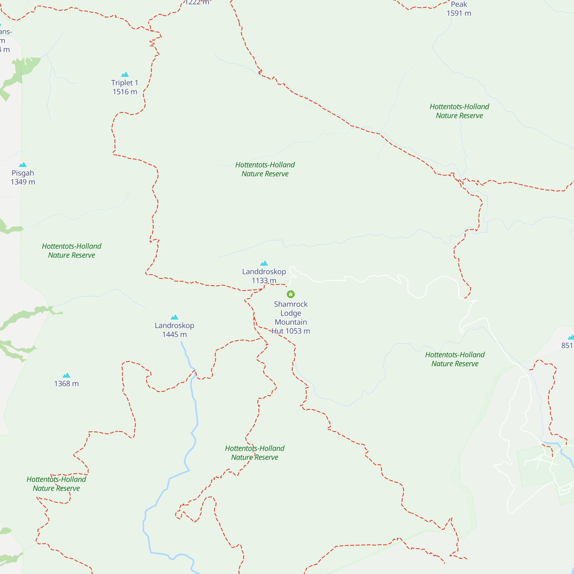 Landroskop Mountain Hut map