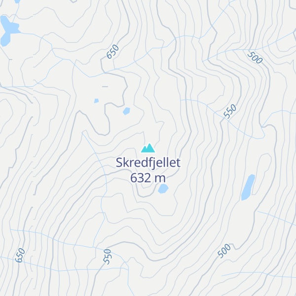 Map of Skredfjellet
