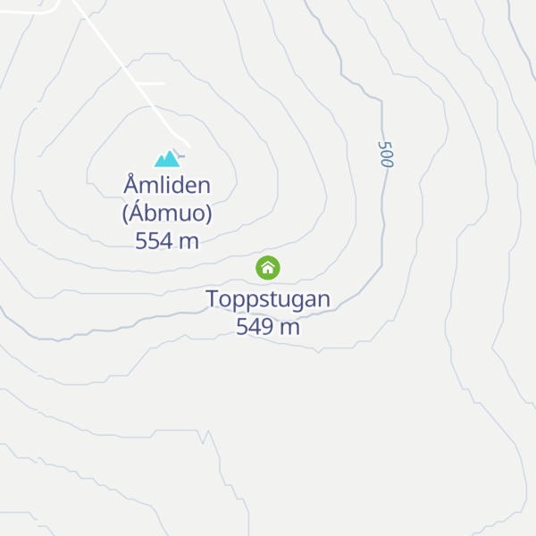 Map of Toppstugan
