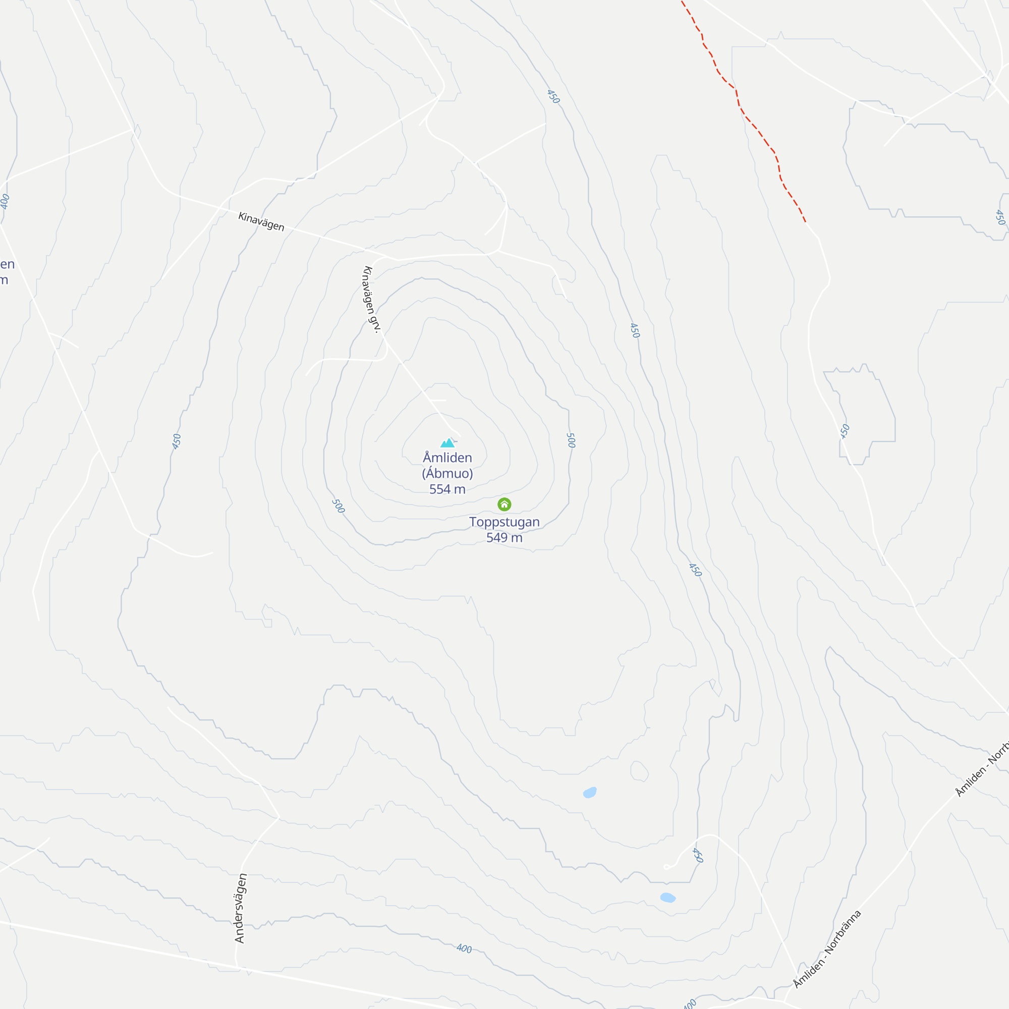 Toppstugan map