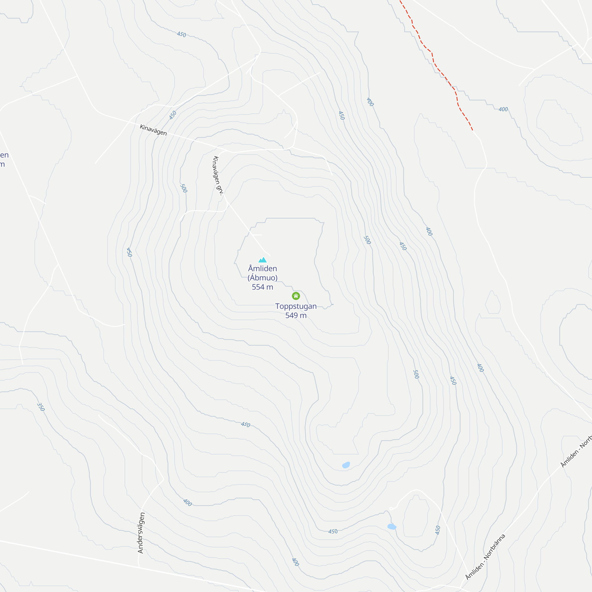 Toppstugan map