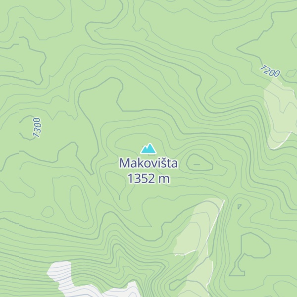 Map of Makovišta