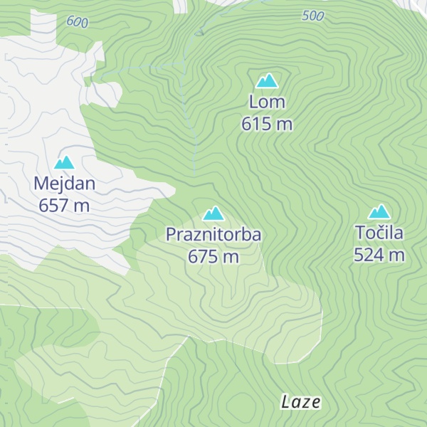 Map of Praznitorba
