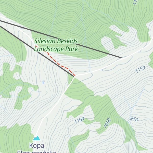 Map of Małe Skrzyczne