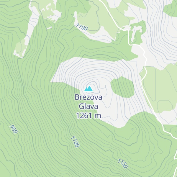 Map of Brezova Glava