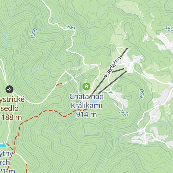 Map of Chata nad Králikami
