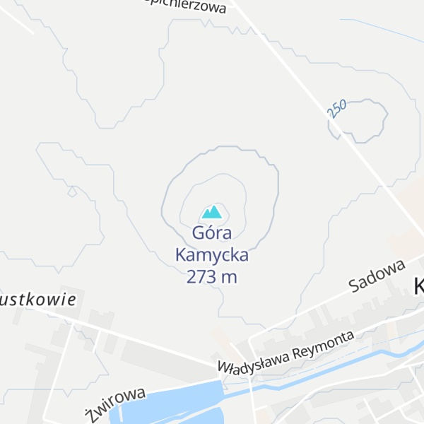 Map of Góra Kamycka