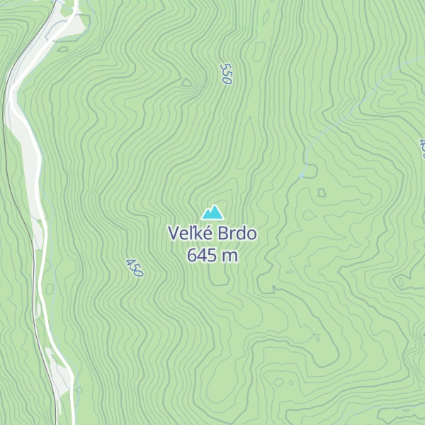 Map of Veľké Brdo