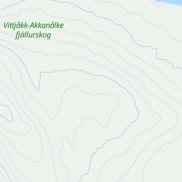 Map of Nuortejaurliden