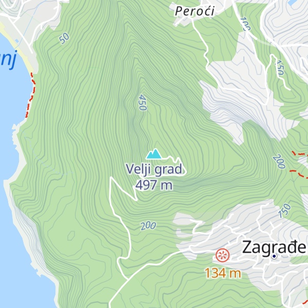Map of Velji grad
