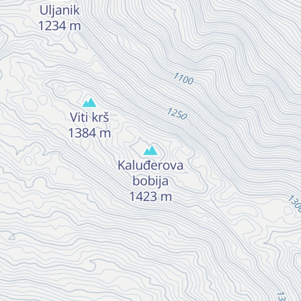 Map of Kaluđerova bobija