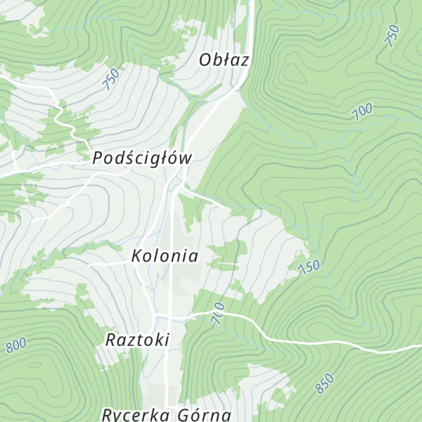 Map of Schronisko SSM Rycerka Kolonia