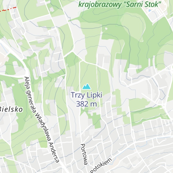 Map of Trzy Lipki