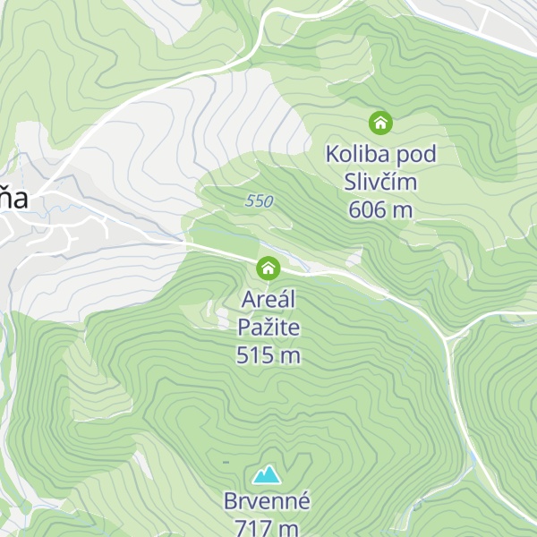 Map of Areál Pažite