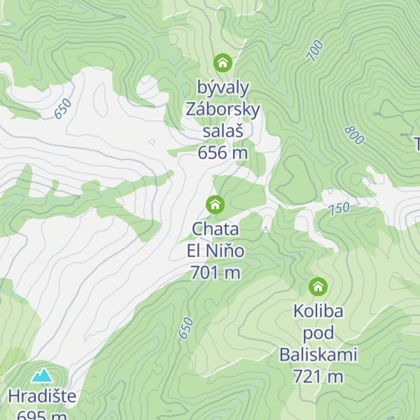 Map of Chata El Clasico