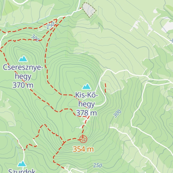 Map of Kis-Kő-hegy