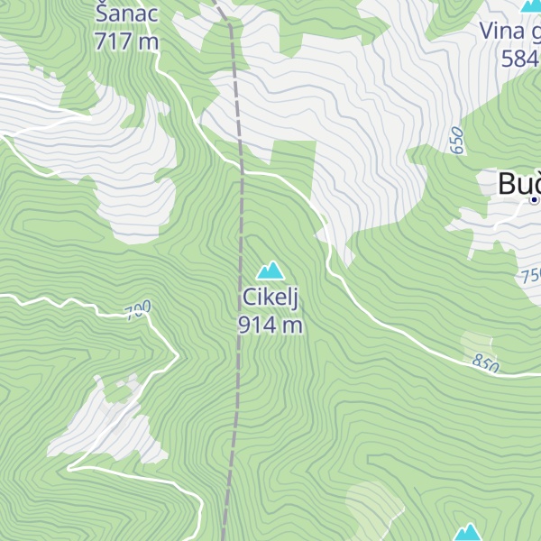 Map of Cikelj