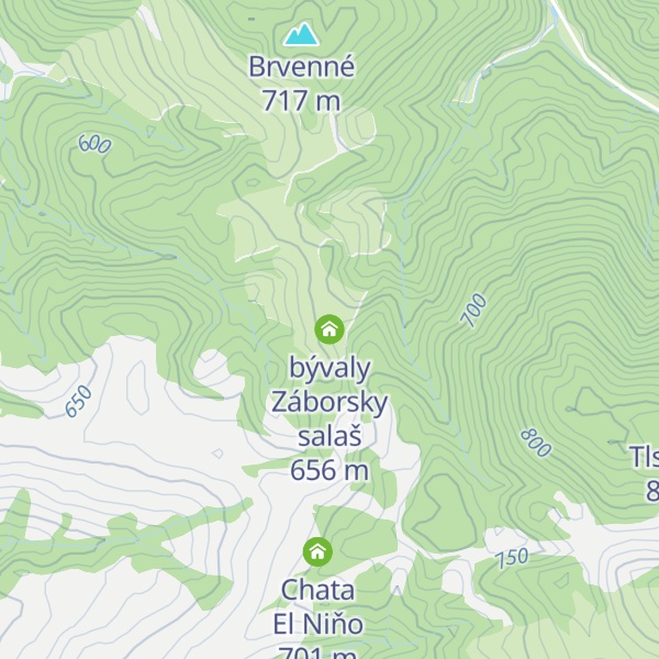 Map of bývaly Záborsky salaš