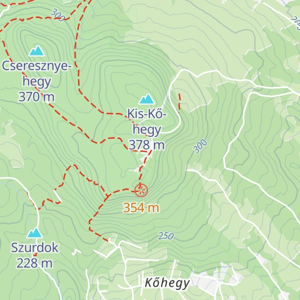 Map of Czibulka János Kőhegyi Menedékház