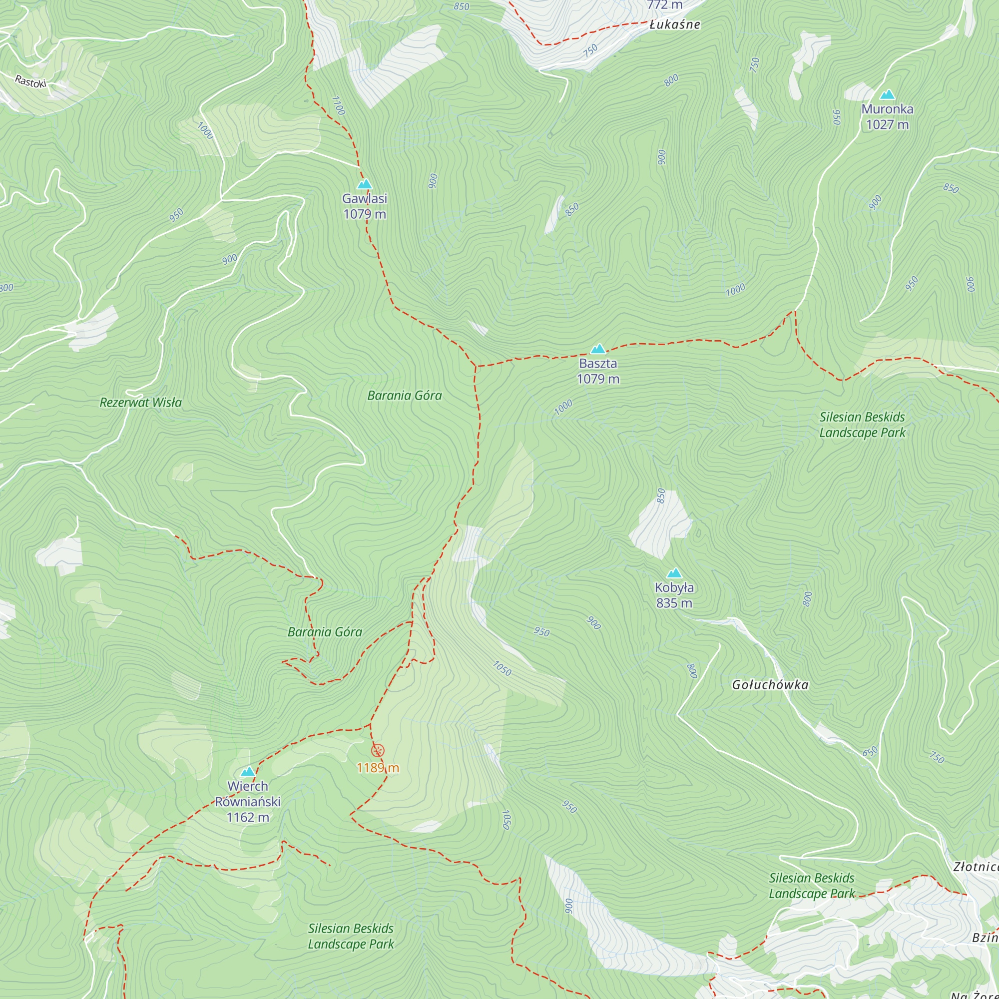 Bacówka map
