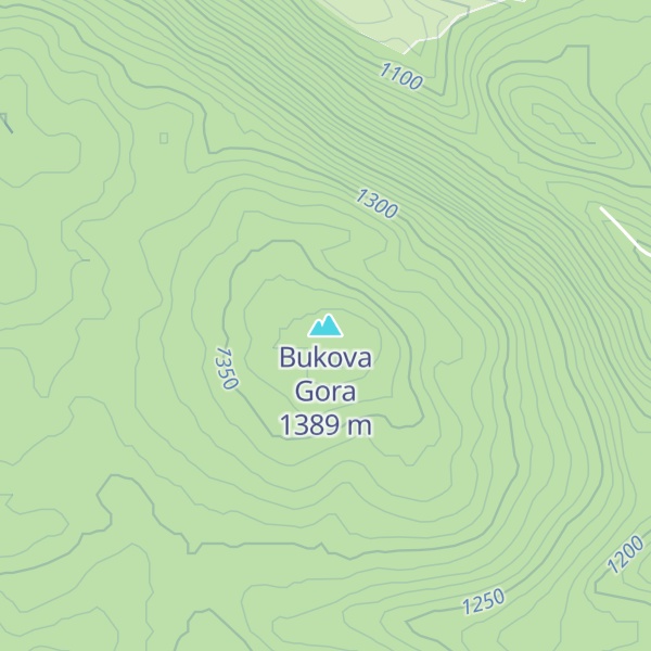 Map of Bukova Gora