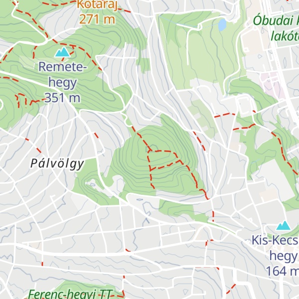 Map of Mátyás-hegy