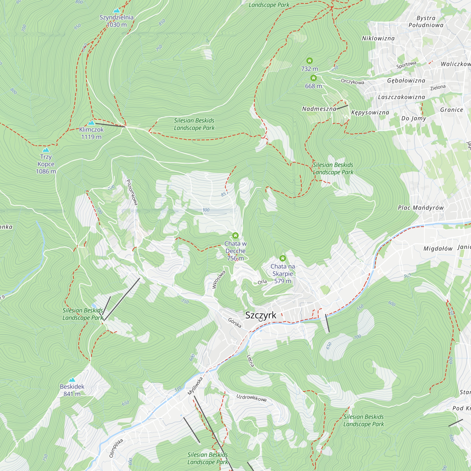 Chata w Decche map