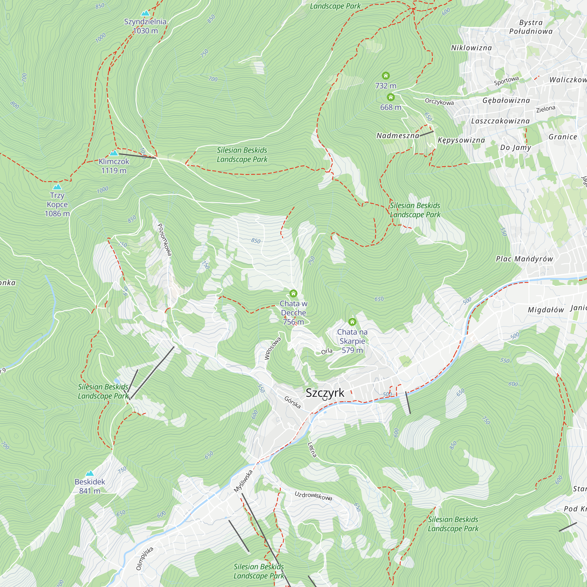 Chata w Decche map