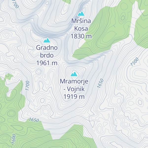 Map of Mramorje - Vojnik
