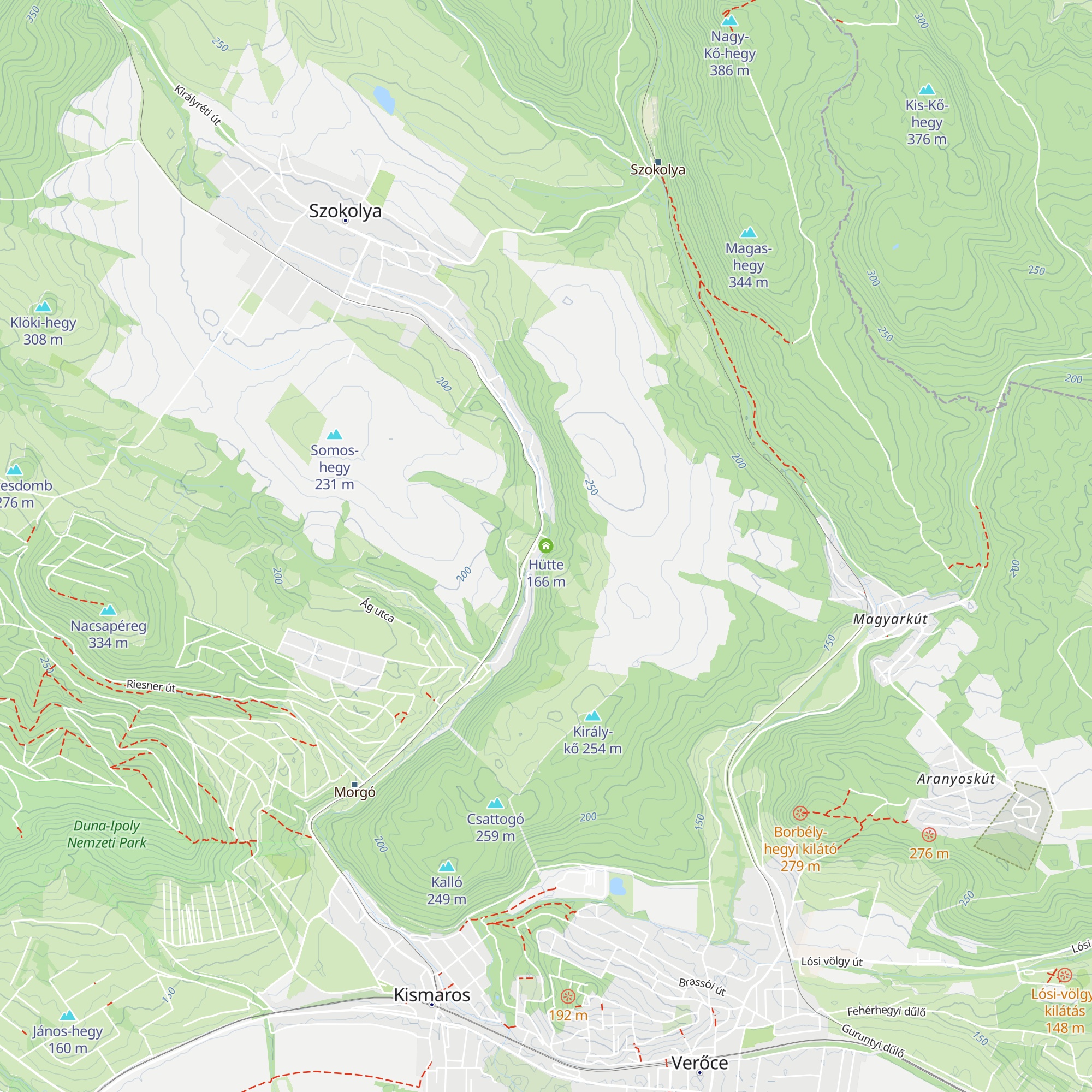 Hütte map