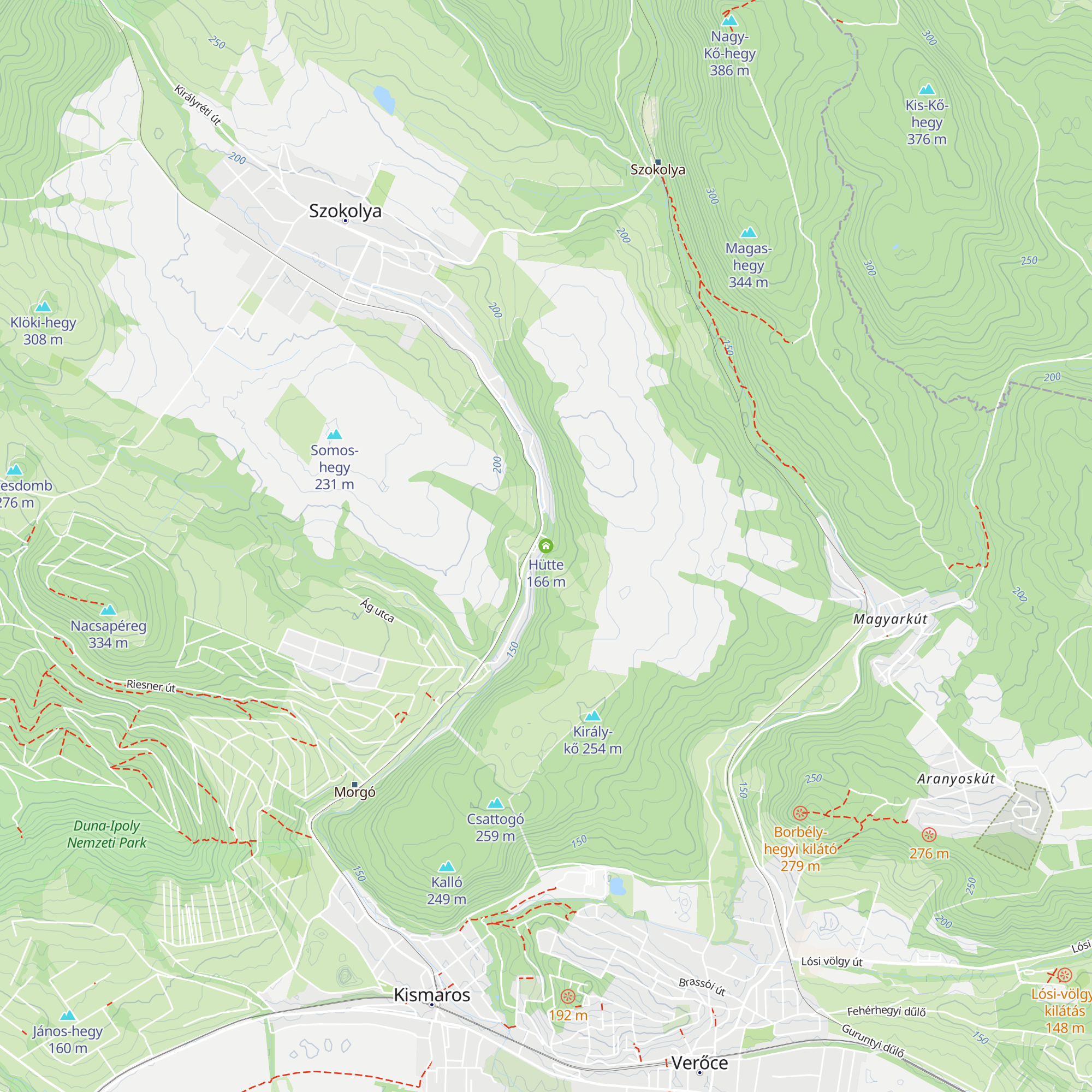 Hütte map