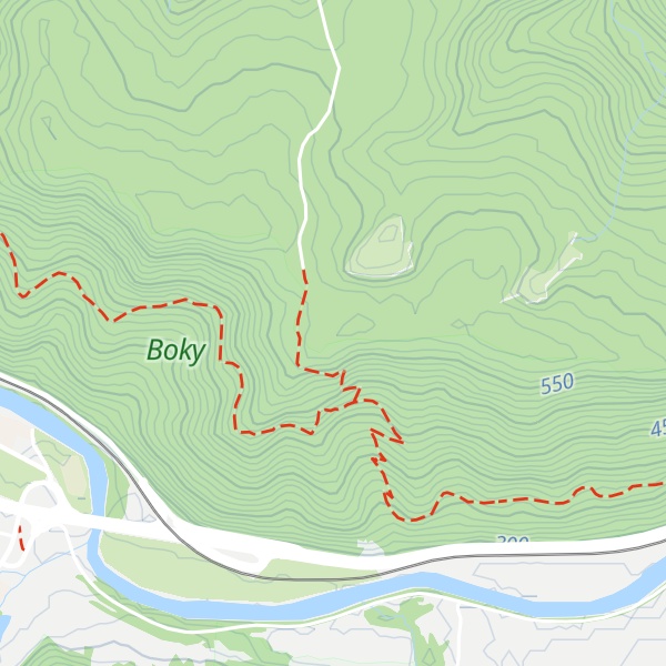 Map of Čertova skala