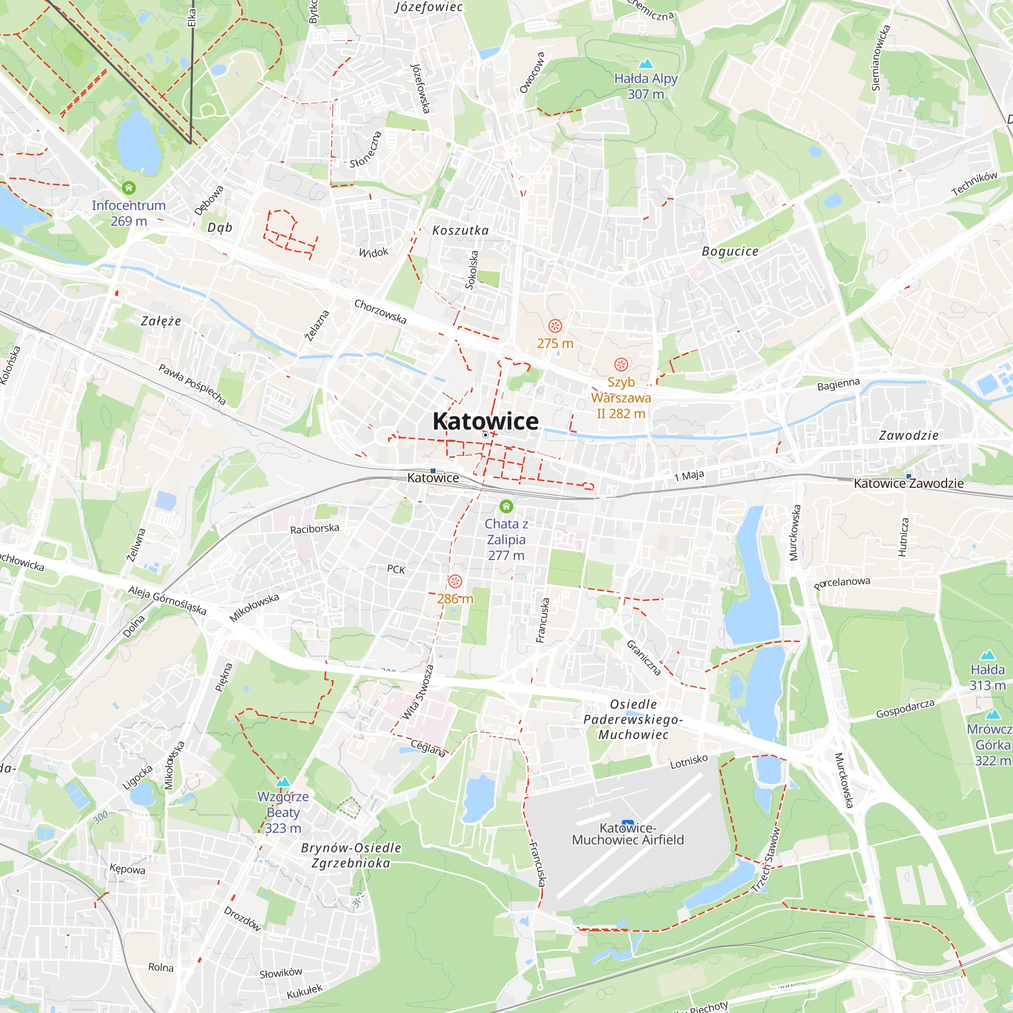 Chata z Zalipia map