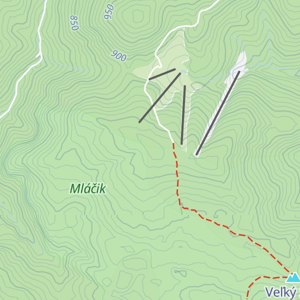 Map of Mláčok