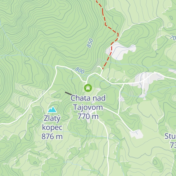 Map of Chata nad Tajovom
