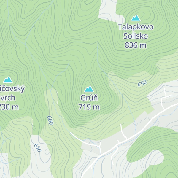 Map of Grúň