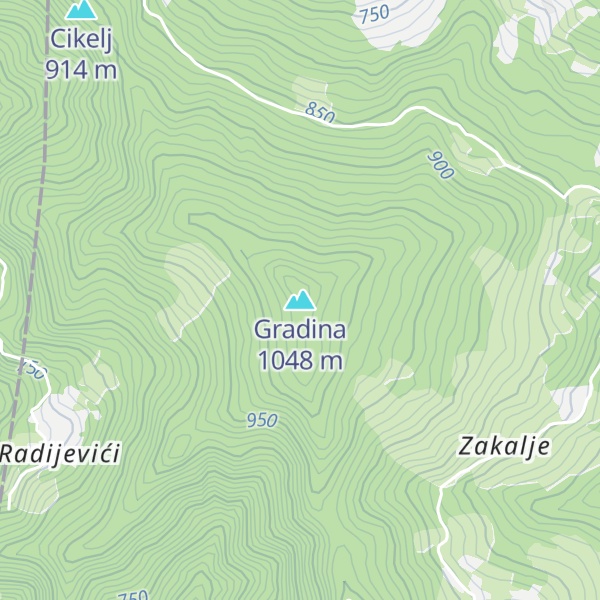 Map of Gradina