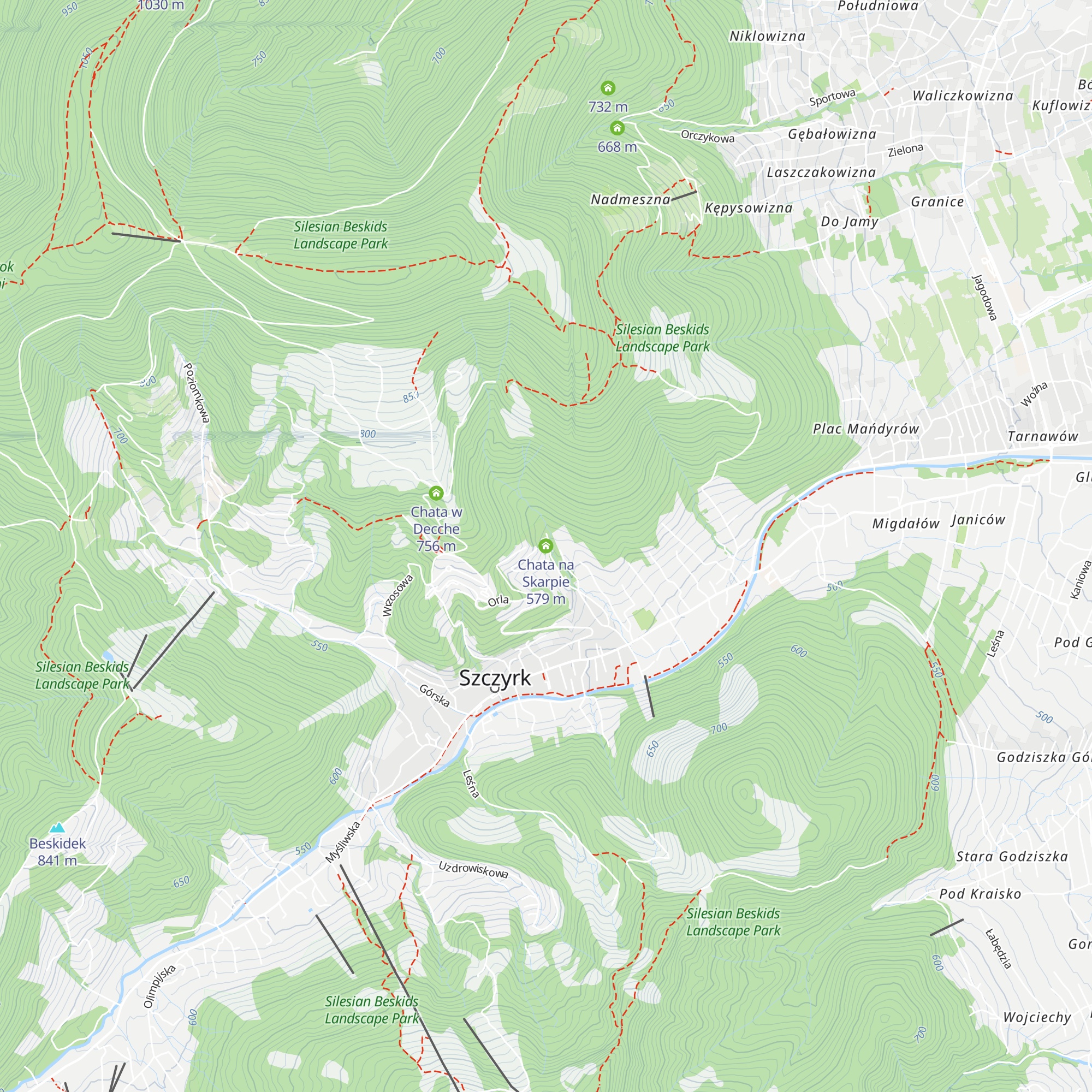 Chata na Skarpie map