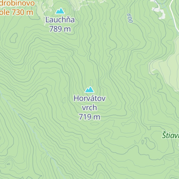 Map of Horvátov vrch