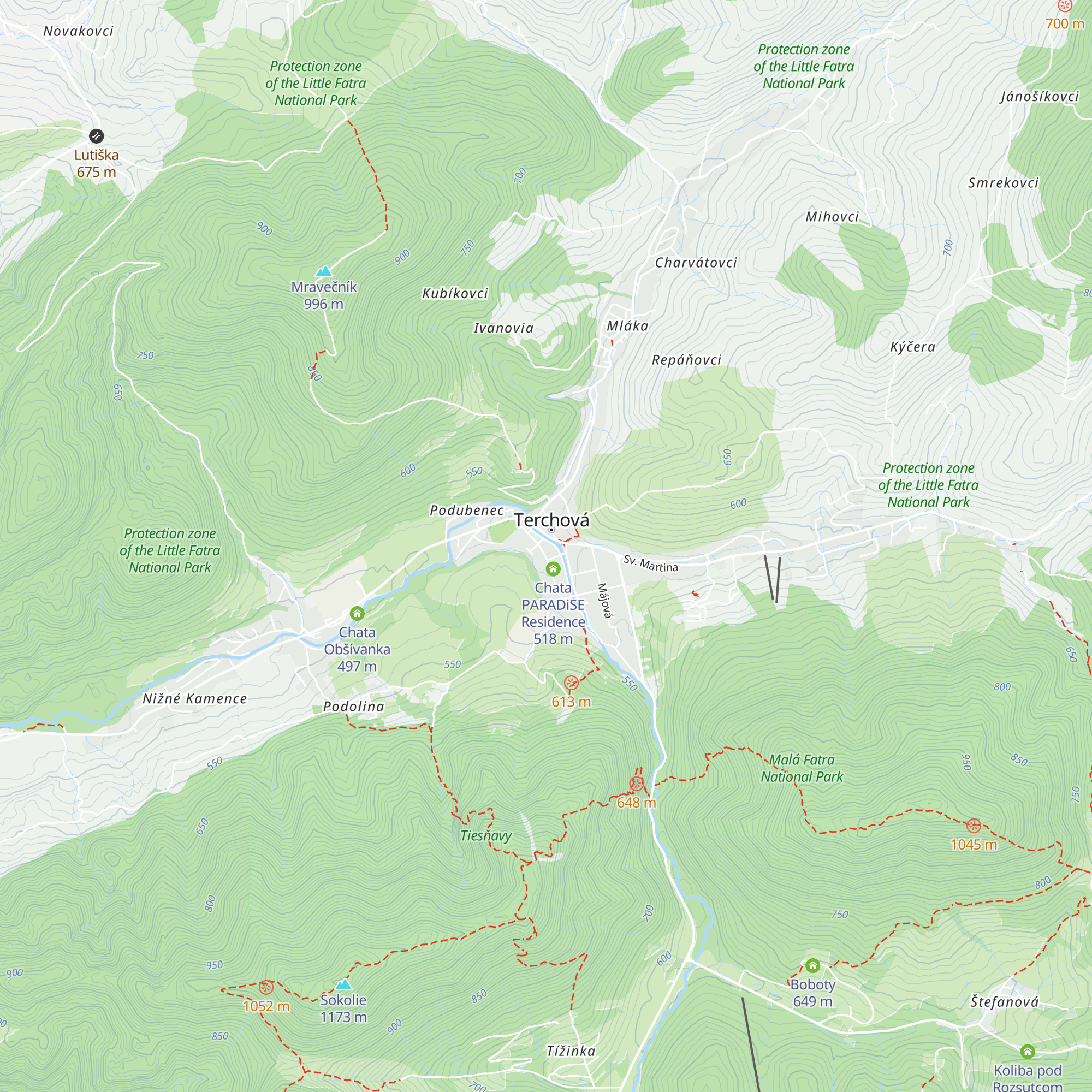 Turistická informačná kancelária Terchová map