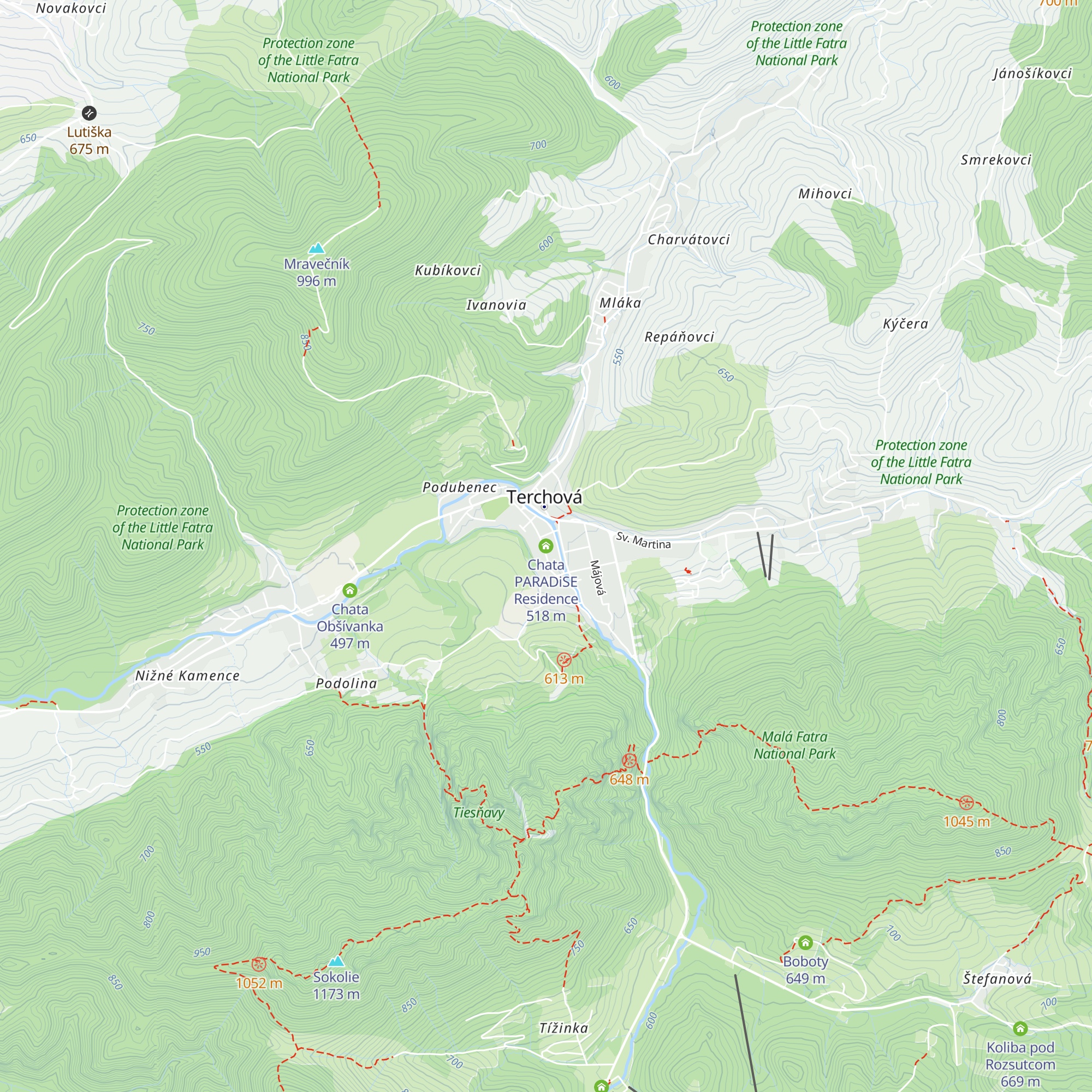 Chata PARADiSE Residence map